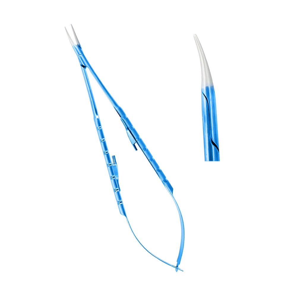 Castroveijo Needle Holder Titanium Curved 18cm